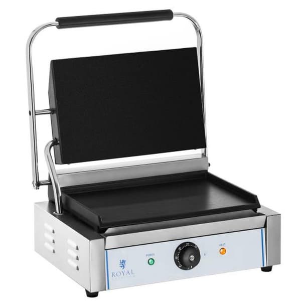 Kontakt PANINI 2200W 230V dubbelsidig slät kontaktgrill Royal Catering