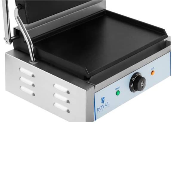 Kontakt PANINI 2200W 230V dubbelsidig slät kontaktgrill Royal Catering