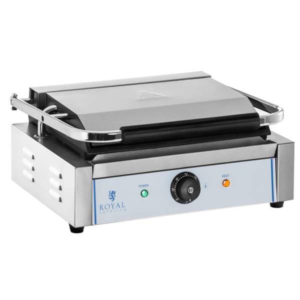 Kontakt PANINI 2200W 230V dubbelsidig slät kontaktgrill Royal Catering
