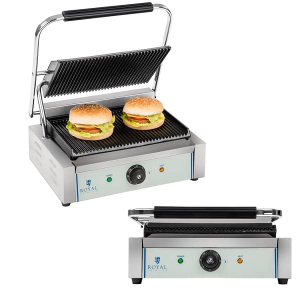 PANINI dubbelsidig räfflad kontaktgrill