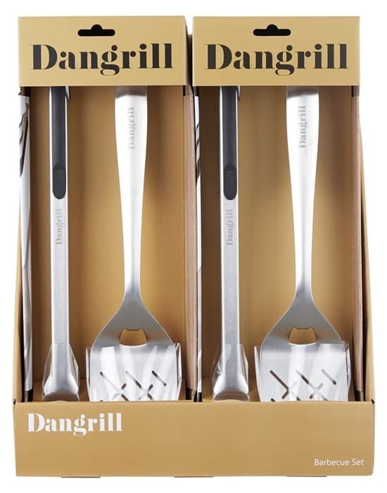 Dangrill Grillivälinesetti ruostumatonta terästä 2 osaa