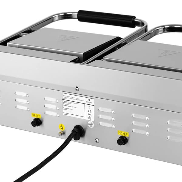Dubbelsidig, räfflad kontaktgrill 3600 W