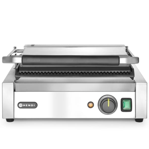 Kontakt PANINI rillet kontaktgrill 2200W - Hendi 263655