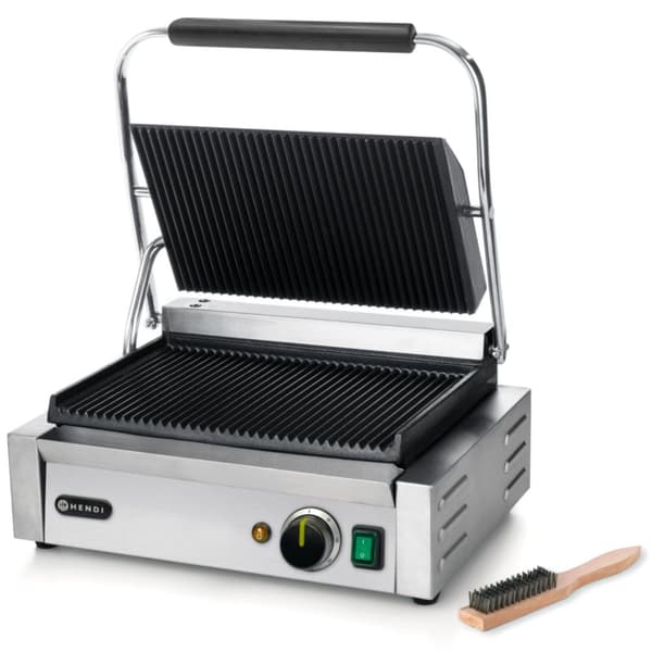 Kontakt PANINI rillet kontaktgrill 2200W - Hendi 263655