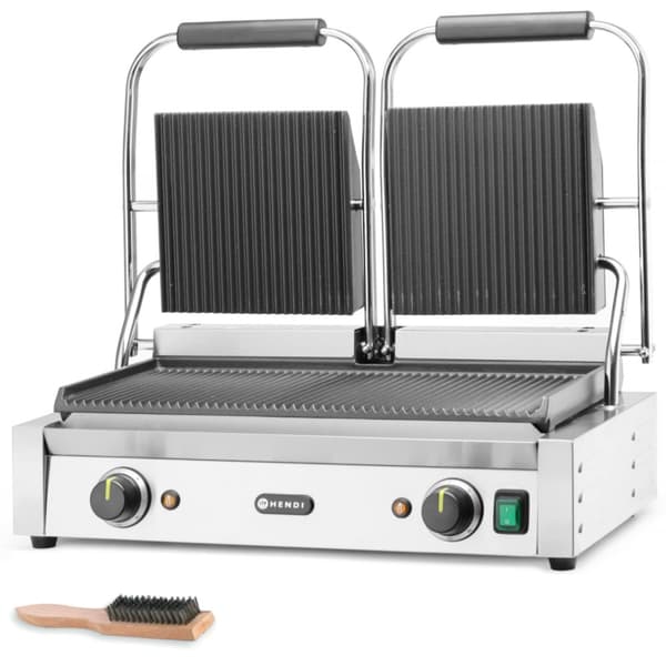 Kontakt dobbeltrillet kontaktgrill 3600W - Hendi 263709