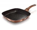 Miniatyrbillede 3 af 3: GRANIT GRILLPANDE 28 cm BERLINGER HAUS BH-1889 ROSE GOLD NOIR