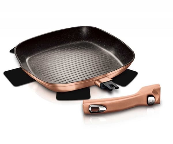 GRILLPANDE 28cm BERLINGER HAUS ROSE GOLD BH-1950