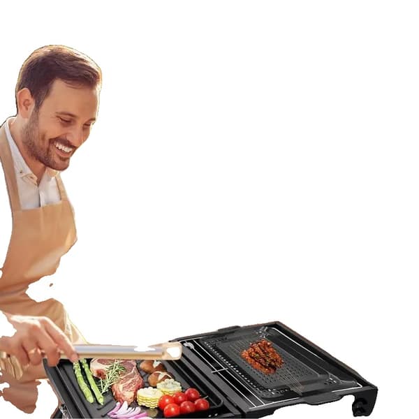 Grillpander, Nonstick-design, Dobbelt størrelse kapacitet, Alsidig til indendørs og udendørs brug
