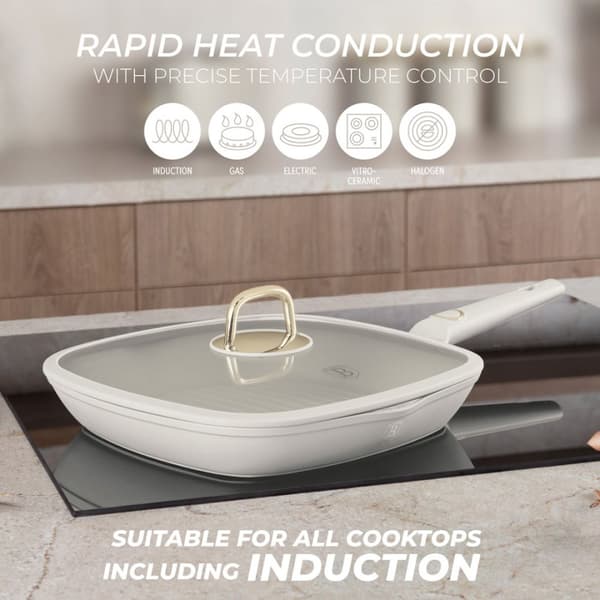 TITANIUM GRILLPANDE MED LÅG 28cm BERLINGER HAUS BH-8067 SAHARA
