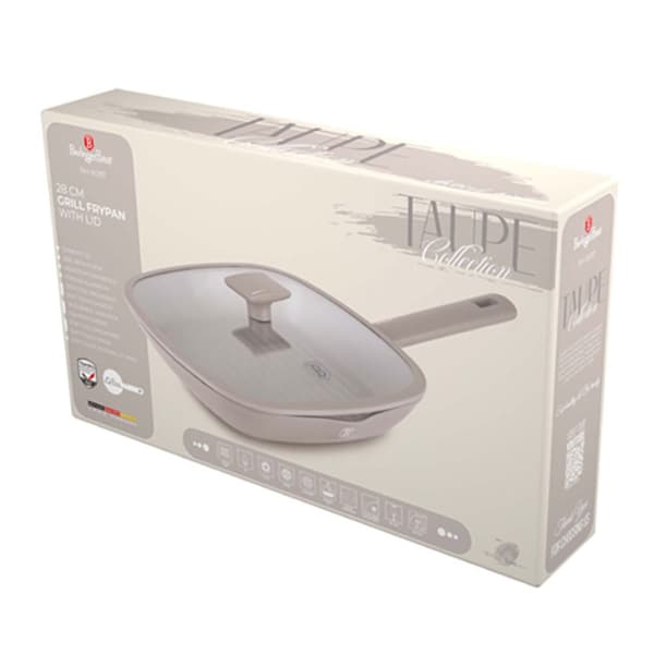 TITANIUM GRILLPANA MED LOCK 28cm BERLINGER HAUS BH-8097 TAUPE