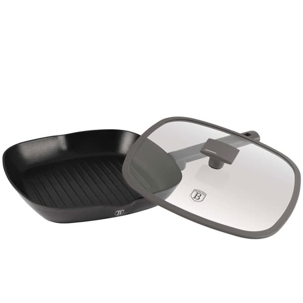 TITANIUM GRILLPANA MED LOCK 28cm BERLINGER HAUS BH-8127 ANTRACIT