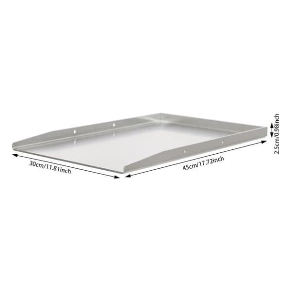 Rostfritt Stål Grillpanna, Lätt att Rengöra, Hållbar Design,45cm