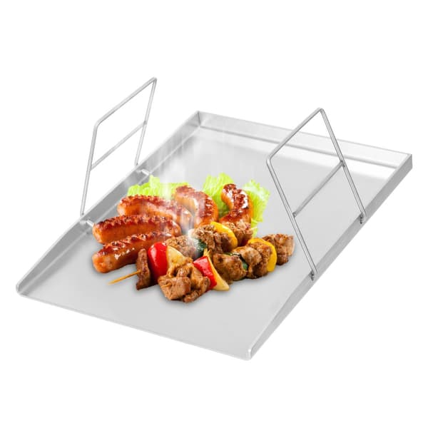 Rostfritt Stål Grillplatta, Stort Tillagningsområde, Diskmaskinssäker, Hållbar Design