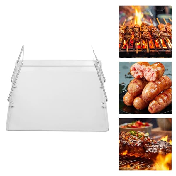 Rostfritt Stål Grillplatta, Stort Tillagningsområde, Diskmaskinssäker, Hållbar Design