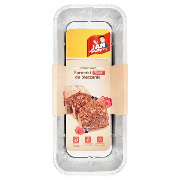 Aluminiumsbageforme, rektangulære, 23,5 cm, 3 stk.