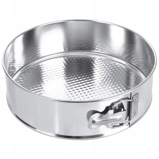 Kakform för bakning av kakor 22 cm rund silver