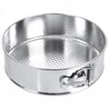 Miniatyrbild 3 av 3: Kakform för bakning av kakor 22 cm rund silver