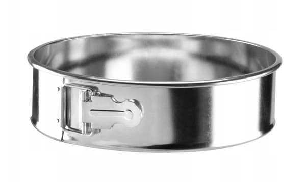 Kakform för bakning av kakor 22 cm rund silver