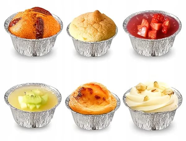 Aluminiums cupcake- og muffinforme, 12 stk.