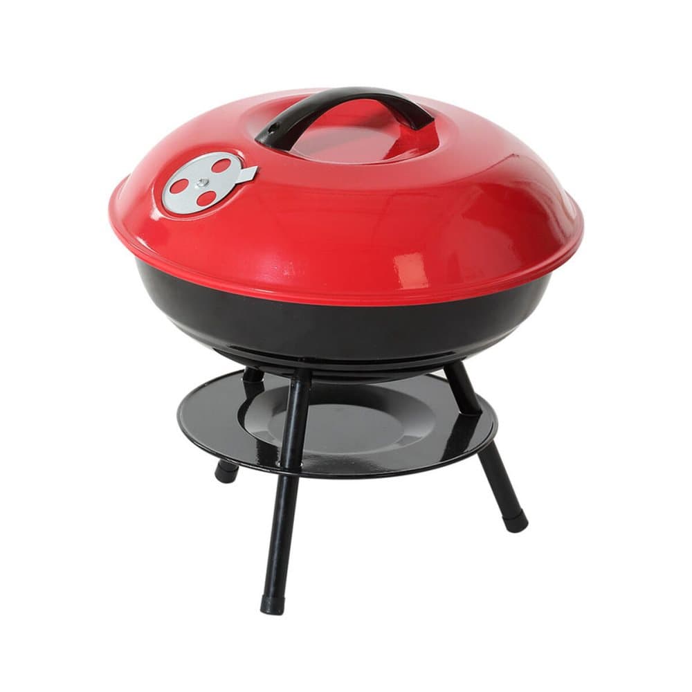 Bärbar Grill Röd/Svart 35,5 x 37 cm