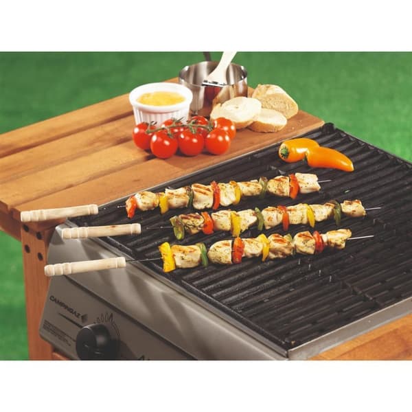 BBQ Collection Grillspett 38,5 cm 4 delar rostfritt stål / trä