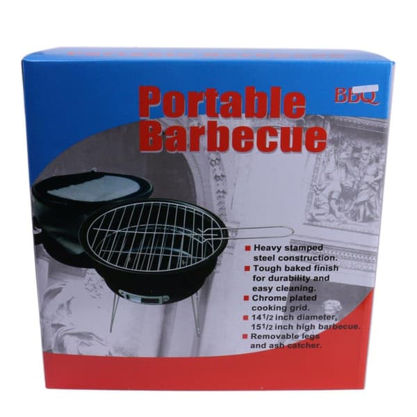 Liten og kraftig bærbar grill - perfekt for piknik og camping!
