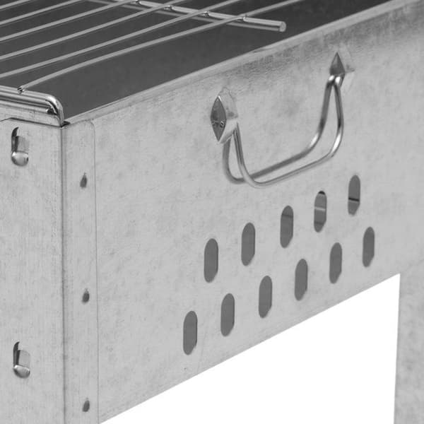 Mustang Kullgrill 50x30 cm Grillflate – Inkluderer 6 Stålspyd