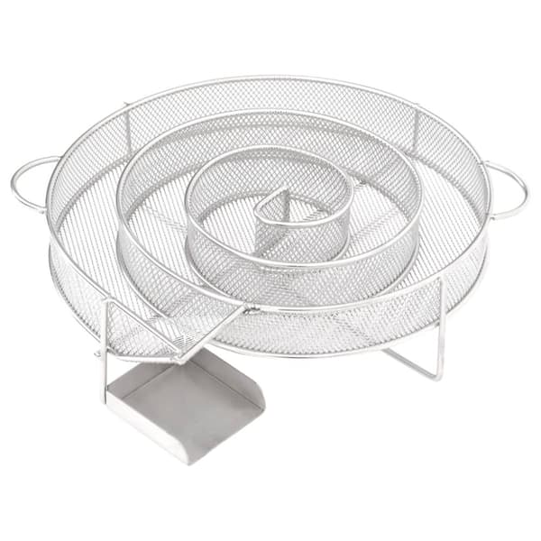 vidaXL koldrøgsgenerator rund 19,5 cm rustfrit stål -  Udendørsgrill – tilbehør