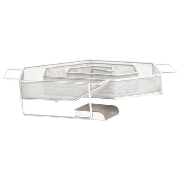 The Living Store Kylmäsavugeneraattori kuusikulmio 22,5 cm ruostumaton teräs -  Grillitarvikkeet