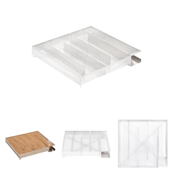 The Living Store Kylmäsavugeneraattori 5 kammiota 27 cm ruostumaton teräs -  Grillitarvikkeet