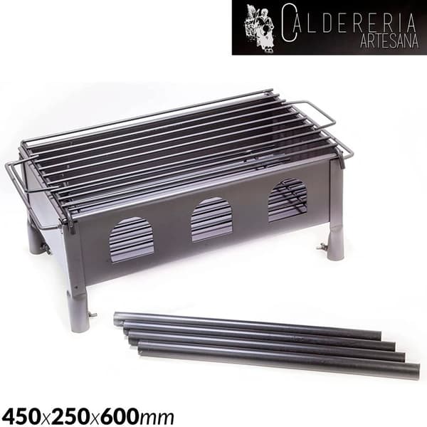 Hi, thank you for your interest in our Charcoal BBQ Grill. This grill features detachable legs for easy transport and storage, as well as a durable co