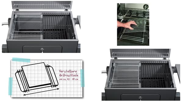 Tepro 8570 Hovedgrill til 28x39-50cm med centralt indsatsristsystem