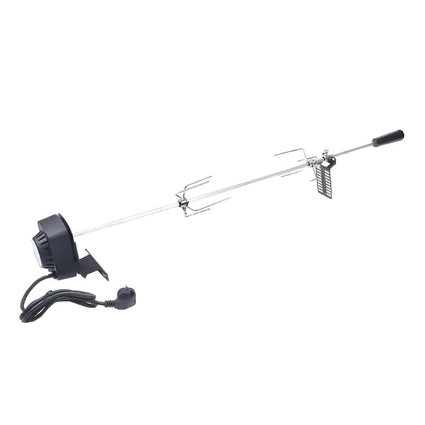 Rotisserie Grill Spyd, 80 cm Længde, 10 kg Belastningsevne,Sølv