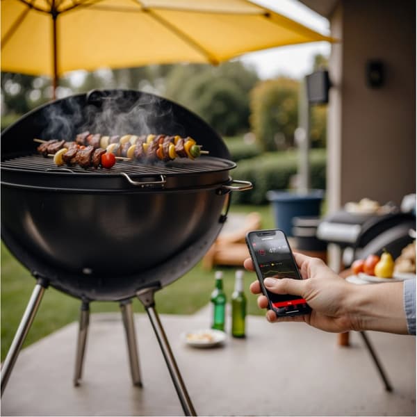 HerQ Single Max trådløst grilltermometer med temperaturovervåking opp til 500 °C
