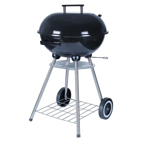 Kolgrill med emaljerat lock och justerbar luftventilation, 43 cm