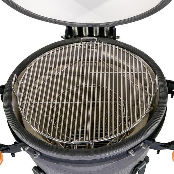 Kamado kolgrill med högkvalitativ keramisk konstruktion och mångsidigt grillsystem