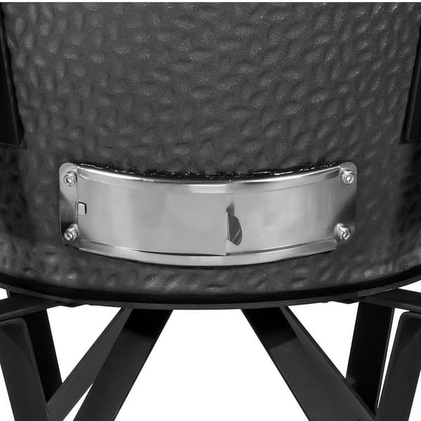 Kamado kolgrill med högkvalitativ keramisk konstruktion och mångsidigt grillsystem