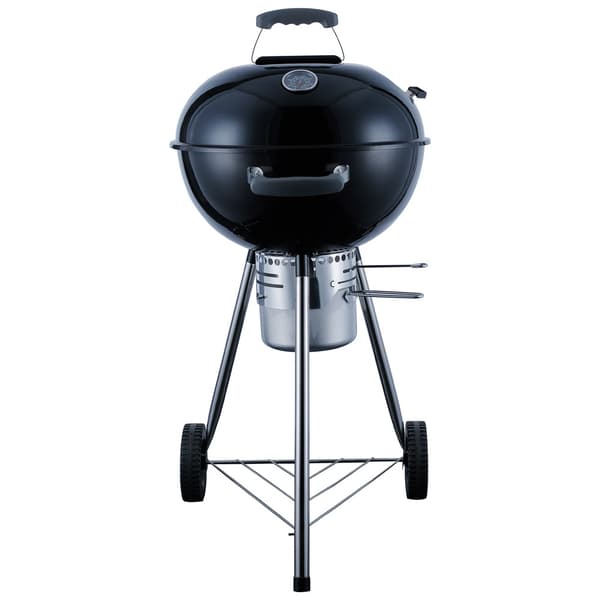 Kullgrill med termometer, emaljert lokk og stor grillflate på 47 cm