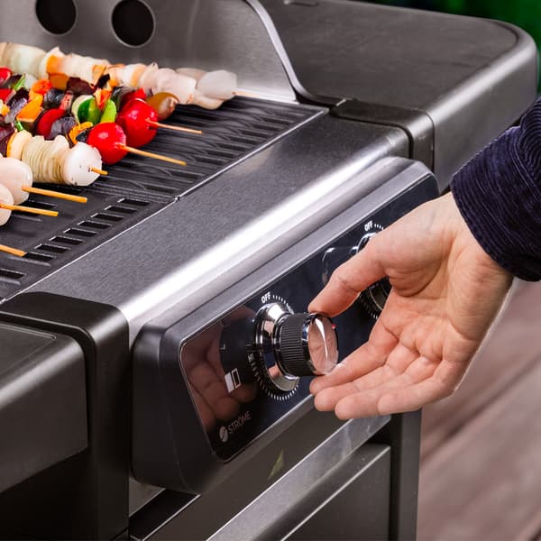 Ströme Elektrisk grill med to separate varmezoner og 3000W effekt