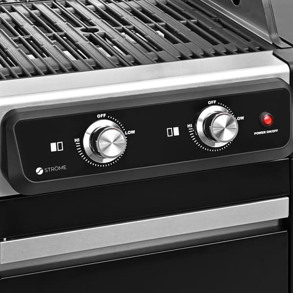 Ströme Elektrisk grill med to separate varmezoner og 3000W effekt