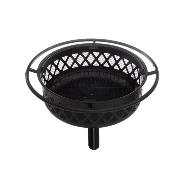 Mustang Livingston peis Ø91 cm med grillrist og gnistfanger