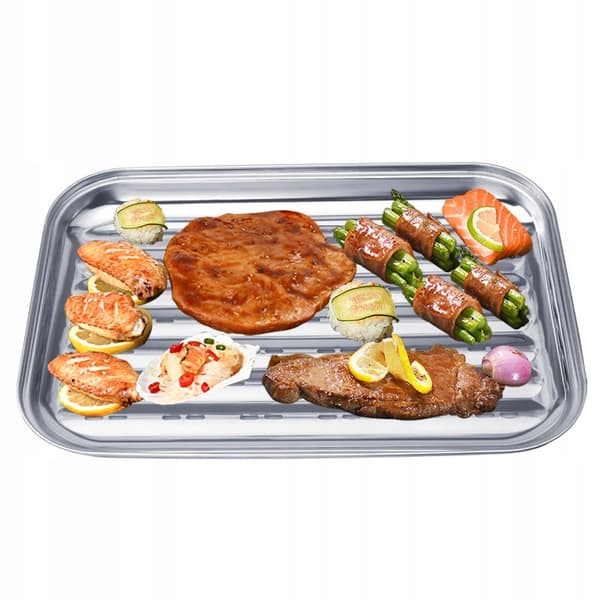 GRILLPLÅT Återanvändbar TJOCK 4MM STÅLGRILL