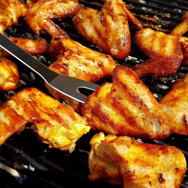 Lollanda 9-delars utomhus grillredskap i rostfritt stål – professionellt BBQ-tillbehörsset med förvaringsväska, lätt att bära