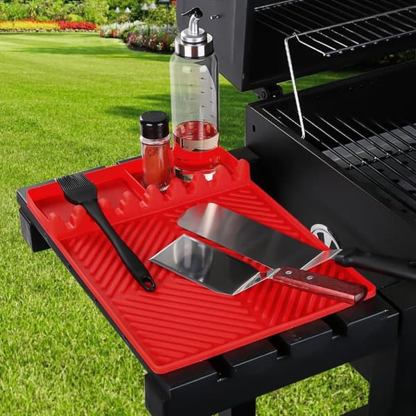 Lollanda Outdoor silikonigrillimatto – luistamaton ja lämmönkestävä, sopii grillin sivupöydille, keittiön tasoille ja leivinalustaksi
