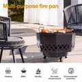 Miniatyrbild 2 av 4: Vedeldad eldstad, mångsidig matlagningsgrill, bärbar design, hållbar konstruktion