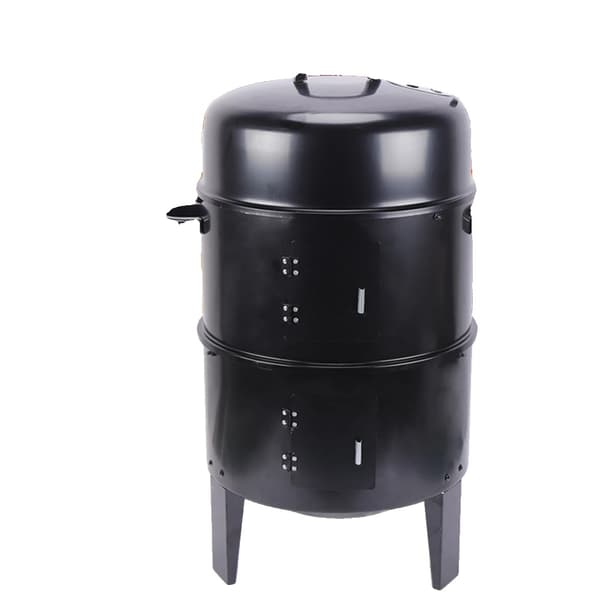 3-i-1 BBQ Grill, Mångsidiga Matlagningsalternativ, Stor Kapacitet, Justerbar Vindkraft