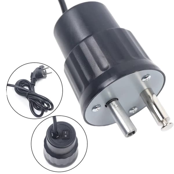 Elektrisk Rotator, EU-kontakt, Energibesparande,svart