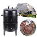Miniatyrbild 1 av 4: BBQ Rökugn, Dubbel Lagers Design, Inbyggd Termometer, Justerbar Luftflödeskontroll