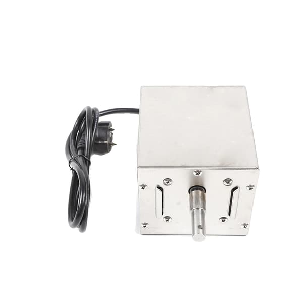 BBQ Grill Motor, 25W Effekt, 60kg Belastningskapacitet, Rustfrit Stål Holdbarhed,sort