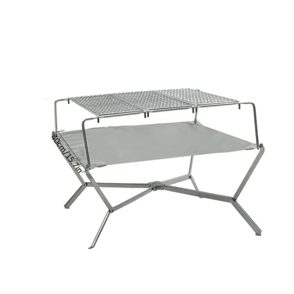 Bärbar lägereldsgrillställning, mångsidig brännare, konstruktion i rostfritt stål,B